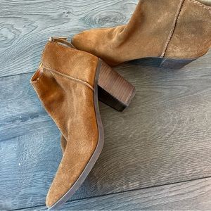 BP. Brown Suede Booties